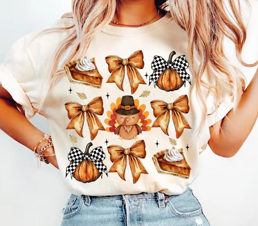 Pies Pumpkin & Bows YOUTH TShirt