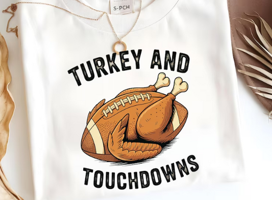 Turkey & Touchdowns YOUTH TShirt